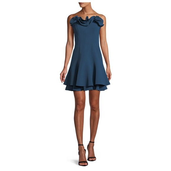 cinq a sept Dresses & Skirts - Tansy Strapless Ruffle Mini Dress